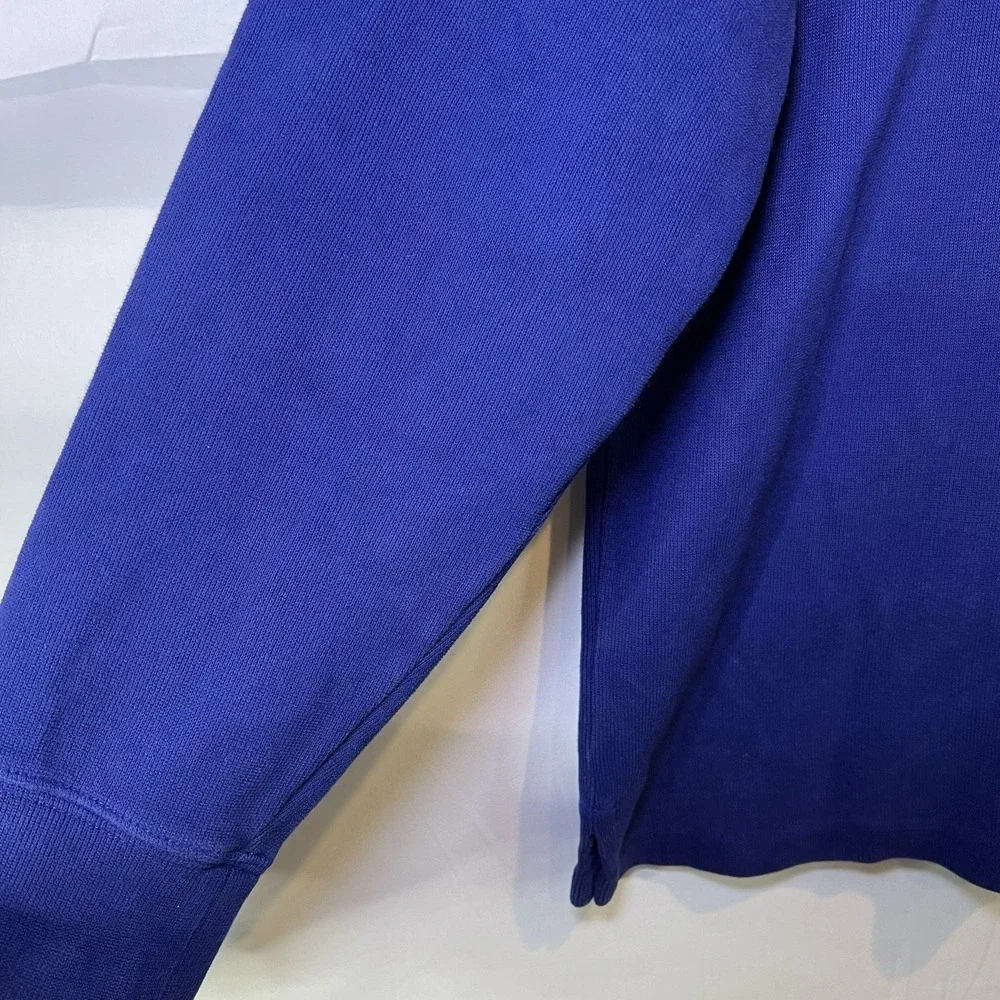 Polo Ralph Lauren‎ Estate Rib Sweater Men's XXL Yellow Pony ¼ Zip Pullover Blue